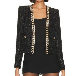 NWOT L'agence Greta Chain Jacket Size 2